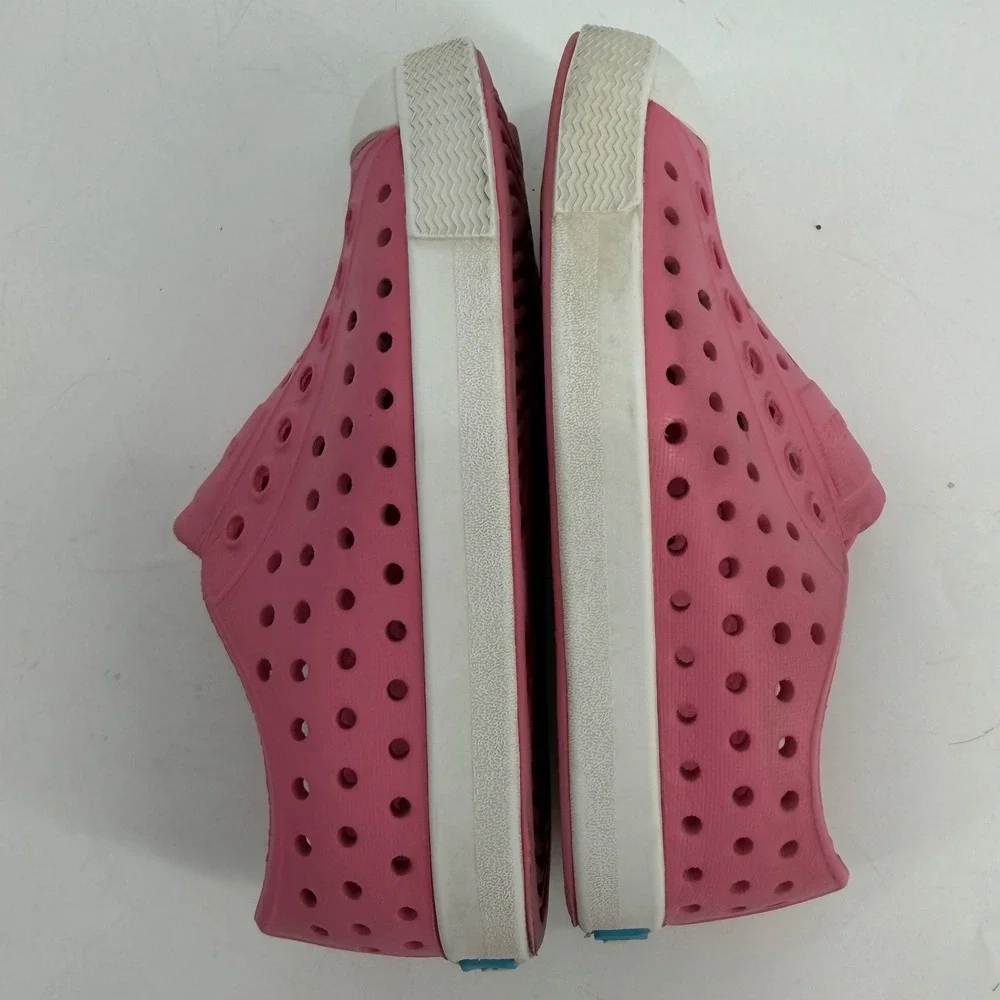 Native‎ Jefferson Slip-On Pink Rubber Sneakers Kids C8 Summer Water Shoes